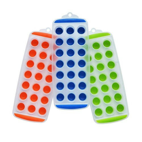 Plastic Round Ice Cube Mold (21) – L: 12 in x W: 5 in – by HenlePro