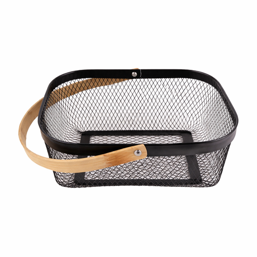 Metal Diamond Mesh Basket – L: 9.06 in x W: 6.69 in x H: 3.94 in – by HenlePro