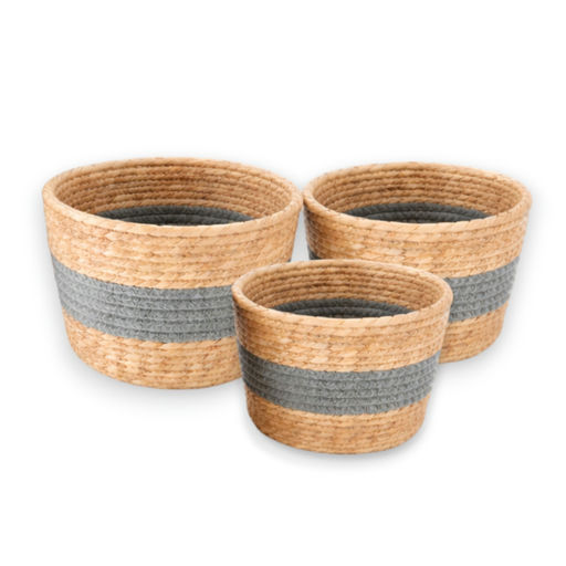Seagrass Baskets – 8 x 5 / 9 x 6 / 10 x 7 in – by HenlePro