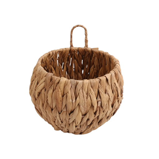 Water-Hyacinth Basket – L: 7.87 in x W: 5.91 in x H: 6.3 in – by HenlePro