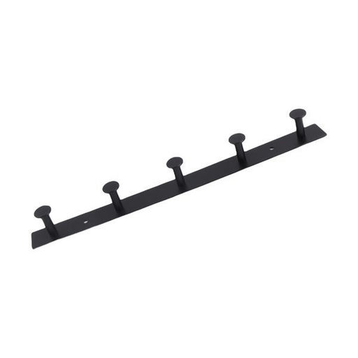 5 Metal Hooks Rack – L: 14.17 in x W: 1.18 in x H: 1.34 in – by HenlePro