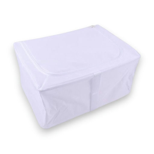 Flexible Closet Container with Zipper – L: 15.35 in x W: 11.42 in x H: 7.87 in – by HenlePro