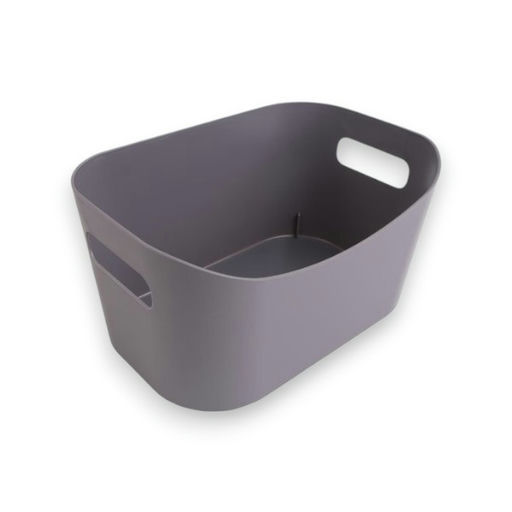 Oval Plastic Basket – L: 12.01 in x W: 7.68 in x H: 6.3 in – by HenlePro