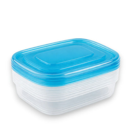 Set of Reusable Containers (6 Pcs) (L: 8.58 in x W: 6.3 in x H: 2.05 in) – by Hecono