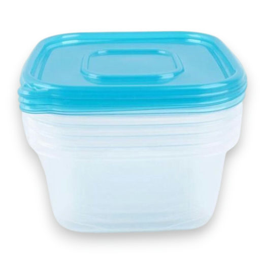Set of Reusable Containers (6 Pcs) (L: 9.06 in x W: 6.3 in x H: 4.13 in) – by Hecono