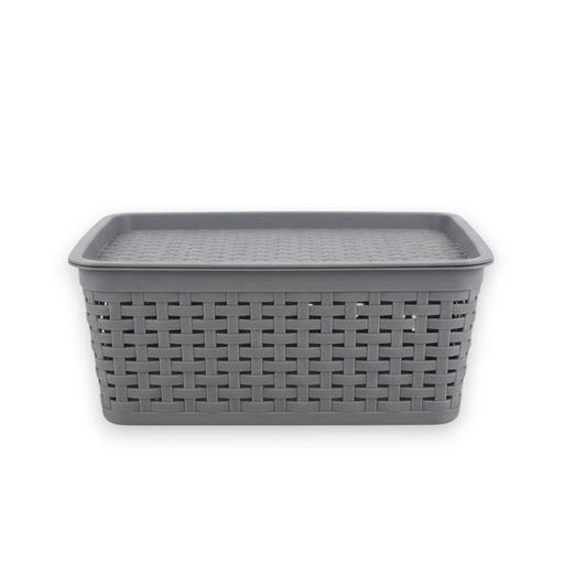 Plastic Storage Basket – L: 10.04 in x W: 7.68 in x H: 4.33 in – by HenlePro