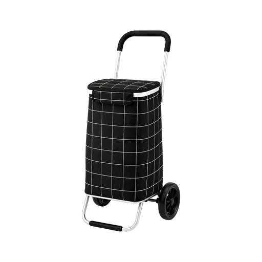 Folding Shopping Cart 2 Wheels (18 (14) x 10 x 38 in) – by HenlePro