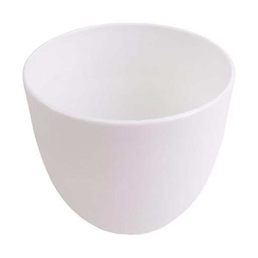 White Plastic Planter – L: 7.87 in x W: 6.89 in – by HenlePro