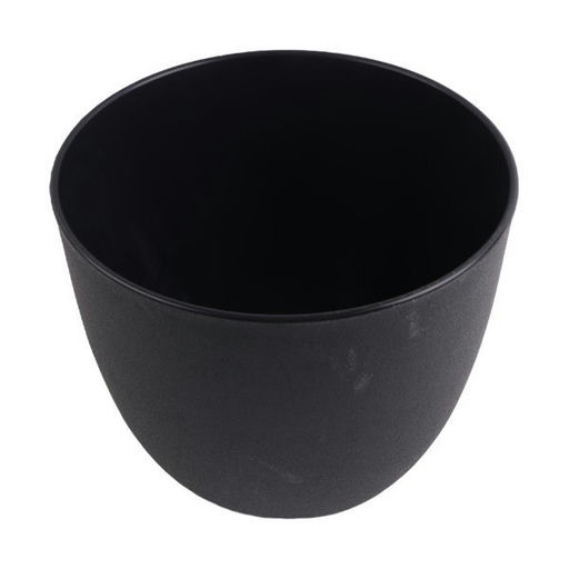 Black Plastic Planter – L: 9.65 in x W: 8.66 in – by HenlePro