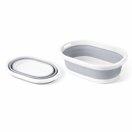 Plastic Oval Storage Box – L: 21.06 in x W: 14.96 in x H: 9.45 in – by HenlePro