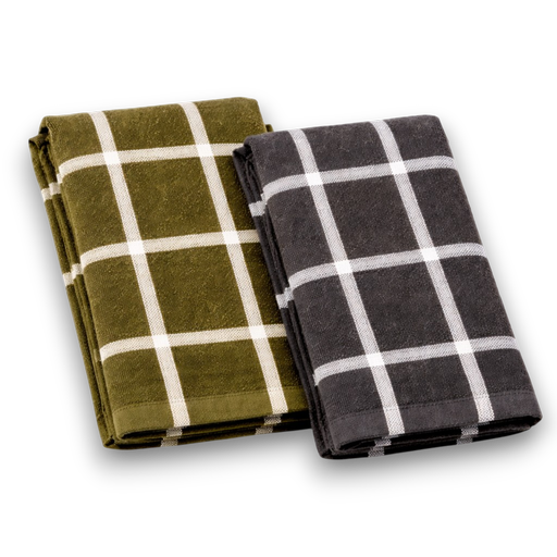 Terry Kitchen Towels (2 Pcs) – L: 27.95 in x W: 17.72 in – by HenlePro