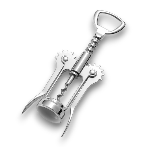 Stainless Winged Corkscrew – L: 7.48 in x W: 2.76 in – by HenlePro