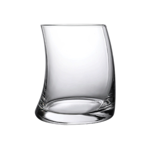 Moon Curve Glass Tumbler – D: 3.15 in – by HenlePro