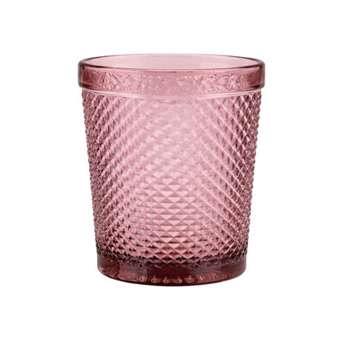Rose Rhombus Glass Tumbler – D: 3.15 in – by Hecono