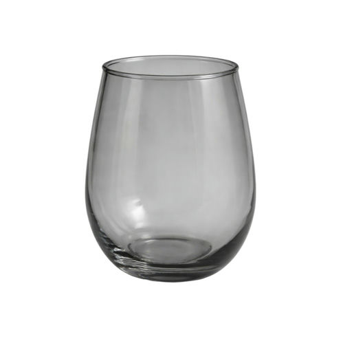 Smoky Textured Glass Tumbler – D: 3.15 in – by HenlePro