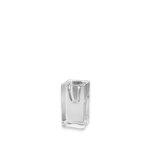Pressed Glass Candle Holder (1 Pc) (W: 1.57 in x H: 3.15 in) – by HenlePro