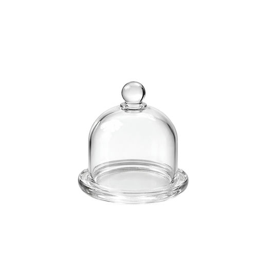 Dome Glass Butter Dish (H: 5.12 in) – by HenlePro