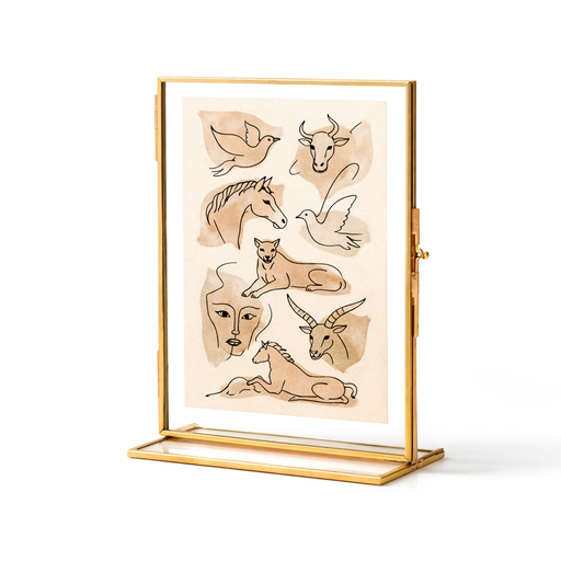 Metal Picture Frame (L: 7.09 in x W: 4.92 in) – by HenlePro