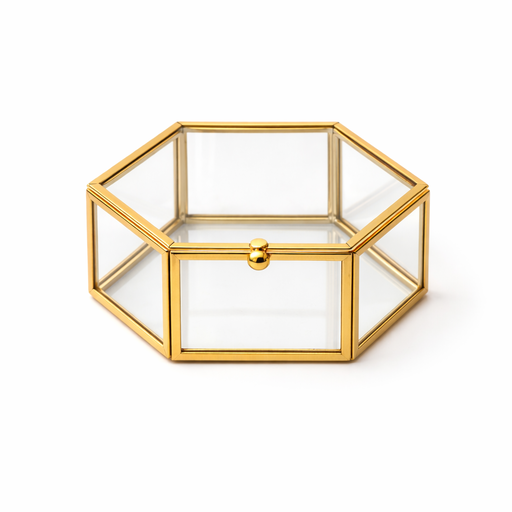Metal Jewelry Box (L: 3.15 in x W: 2.76 in x H: 1.77 in) – by HenlePro