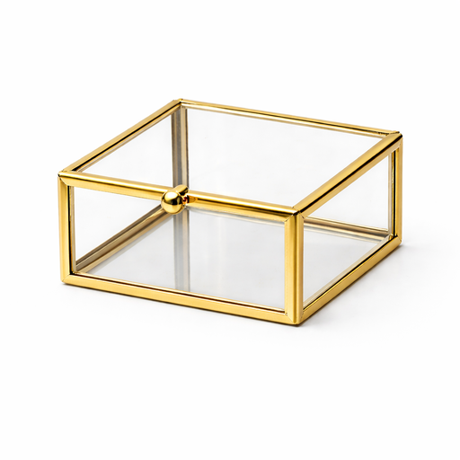 Metal Jewelry Box (L: 3.15 in x W: 3.15 in x H: 1.77 in) – by HenlePro