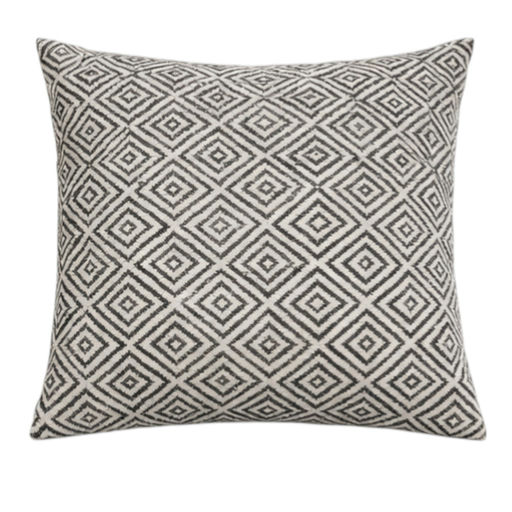 Woven Cotton Cushion Pattern On One Side - Filling Included (L: 23.62 in x W: 23.62 in) – SKU 0381 – by HenlePro