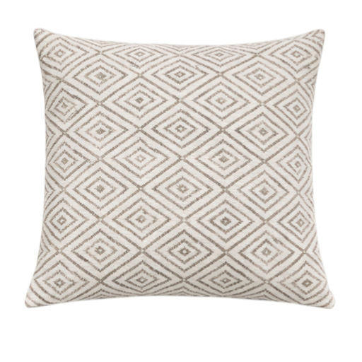 Woven Cotton Cushion Pattern On One Side - Filling Included (L: 23.62 in x W: 23.62 in) – SKU 0382 – by HenlePro