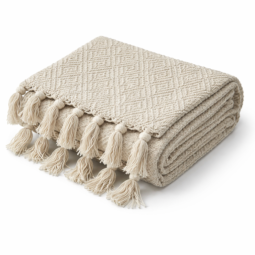 Cotton Throw (L: 62.99 in x W: 47.24 in) – SKU 0395 – by HenlePro