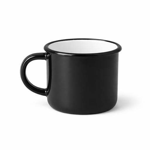Enamel Mug (H: 3.54 in / D: 3.94 in) – SKU 0398 – by HenlePro