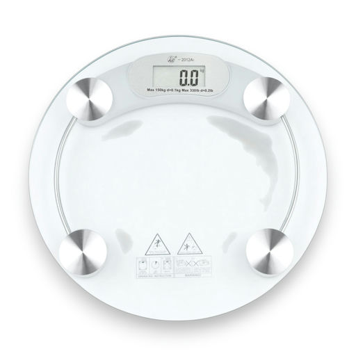 Digital Bathroom Glass Scale – D: 12 in – by HenlePro