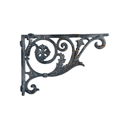 Cast Iron Plant & Shelf Bracket (2Pcs) Grey (L: 10 in x W: 2 in x H: 9 in) – by HenlePro