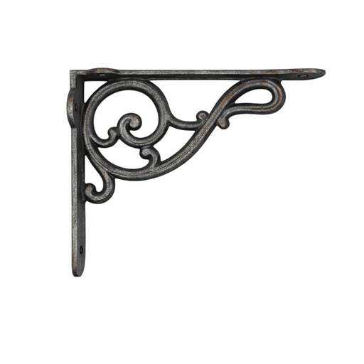 Cast Iron Plant & Shelf Bracket (2Pcs) Grey (L: 8.5 in x H: 5.5 in) – by HenlePro