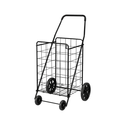 Metal Shopping Cart 4 Wheels – L: 15 in x W: 13 in x H: 40 in – by HenlePro