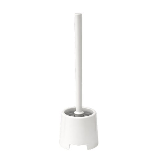 Plastic Toilet Bowl Brush White – L: 14.5 in x W: 4.5 in – by HenlePro