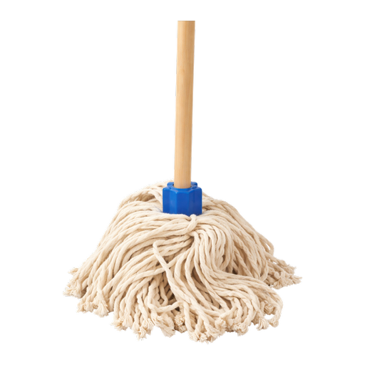 Cotton Floor Mop With Wood Handle (8 Ozs) – 0.5 lbs – by HenlePro