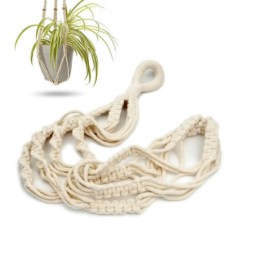 Cotton Macrame Plant Hanger (44 in) – by HenlePro