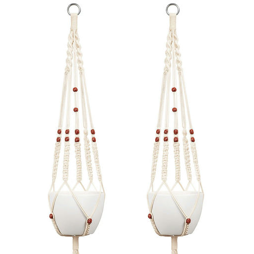 Cotton Macrame Plant Hanger (55 in) – by HenlePro