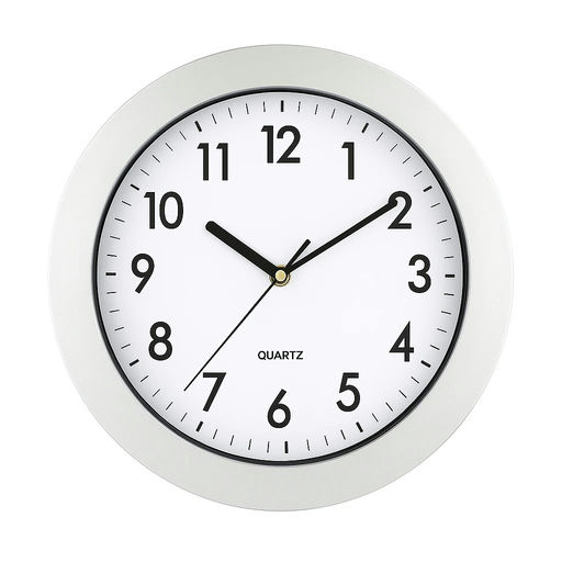 Quartz Wall Clock Plastic Body (D: 11 in) – SKU 3142 – by HenlePro