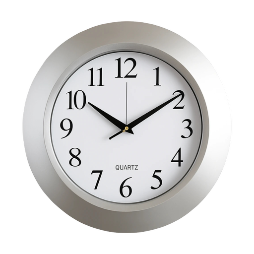 Quartz Wall Clock Plastic Body (D: 11 in) – SKU 3143 – by HenlePro