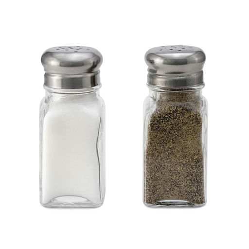 Glass Salt & Pepper Set – L: 3 in – by HenlePro