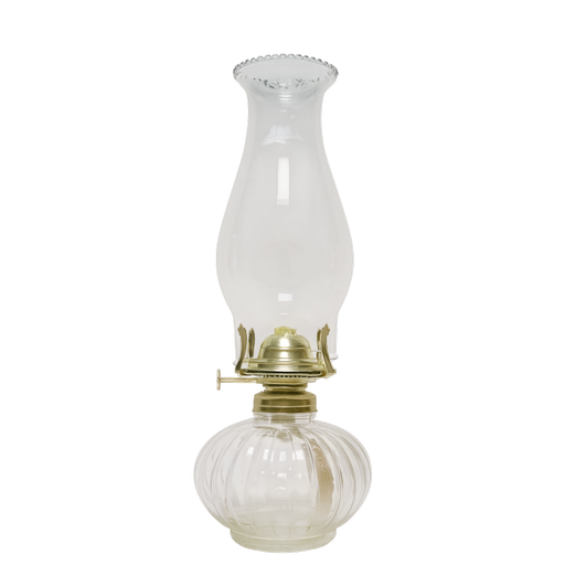 Transparent Clear Glass Oil Lamp (H: 13 in) – SKU 4334 – by HenlePro