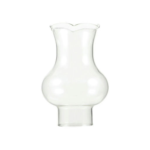 Clear Glass Lamp Chimney – W: 1.25 in x H: 4 in – by HenlePro