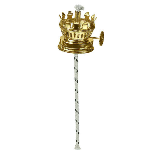 Gold Metal Crown Oil Lamp – 1.5 in – by HenlePro