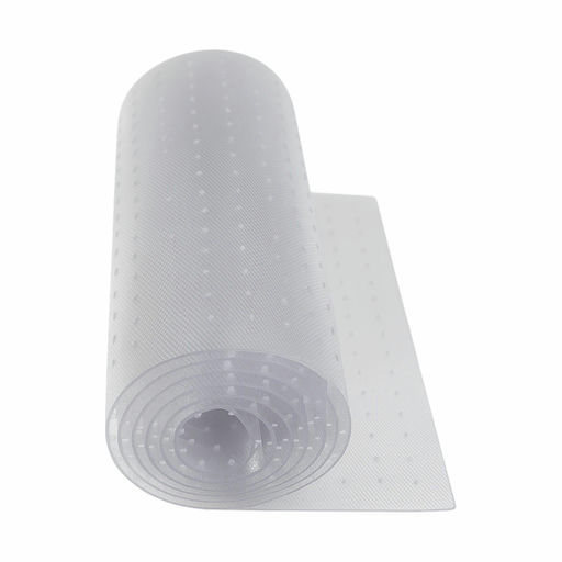 Clear Vinyl Carpet Runner Roll With Spikes – 27 in x 100 ft – by HenlePro