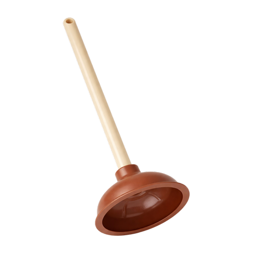 Toilet & Sink Rubber Plunger With Plastic Handle (L: 17 in x W: 5.5 in) – by HenlePro