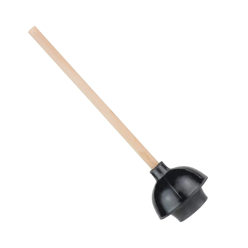 Toilet & Sink Rubber Plunger With Plastic Handle (L: 17 in x W: 6 in) – by HenlePro