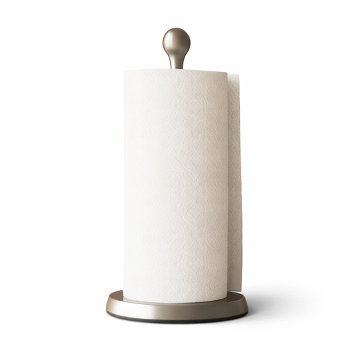 Chrome Paper Towel Holder – H: 15 in – by HenlePro