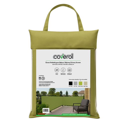 Balcony Cover Green – L: 192 in x H: 30 in – by Coverol