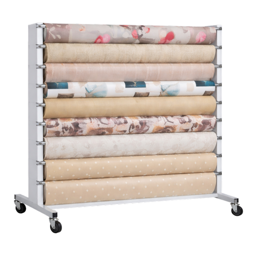 18 Roll Double-Sided Rack With Cutter – support contient 18 rouleaux / hold 18 rolls – by Coverol