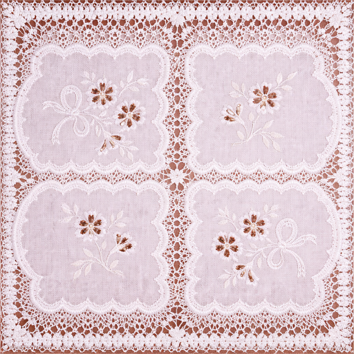 White Solid Vinyl Doily Lace (W: 52 in x L: 24 yds) – SKU 7575 – by Coverol