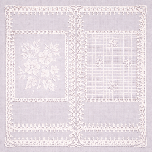 White Solid Vinyl Doily Lace (W: 52 in x L: 24 yds) – SKU 7577 18 – by Coverol